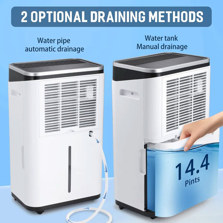 R.W.FLAME 45 Pints Console Dehumidifier for Rooms up to 2750 Cubic